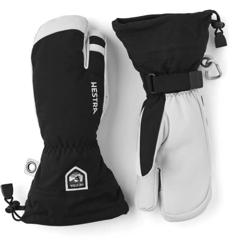 Hestra Army Leather Heli Ski 3 finger black