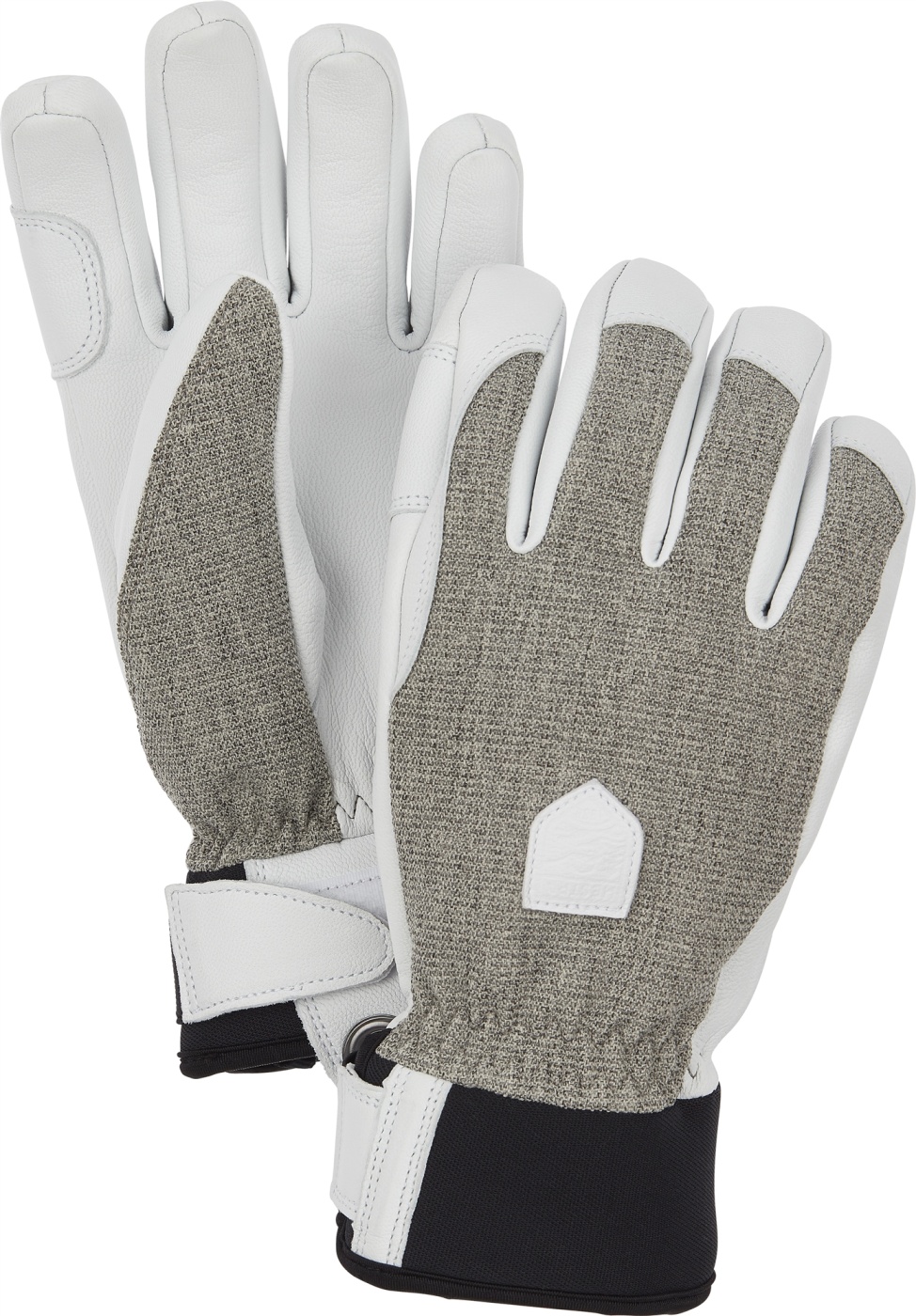 Hestra Army Leather Patrol Female 5-finger light grey