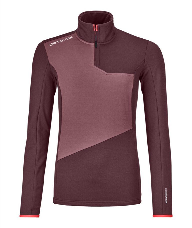 Ortovox Fleece Light Zip Neck W winetasting