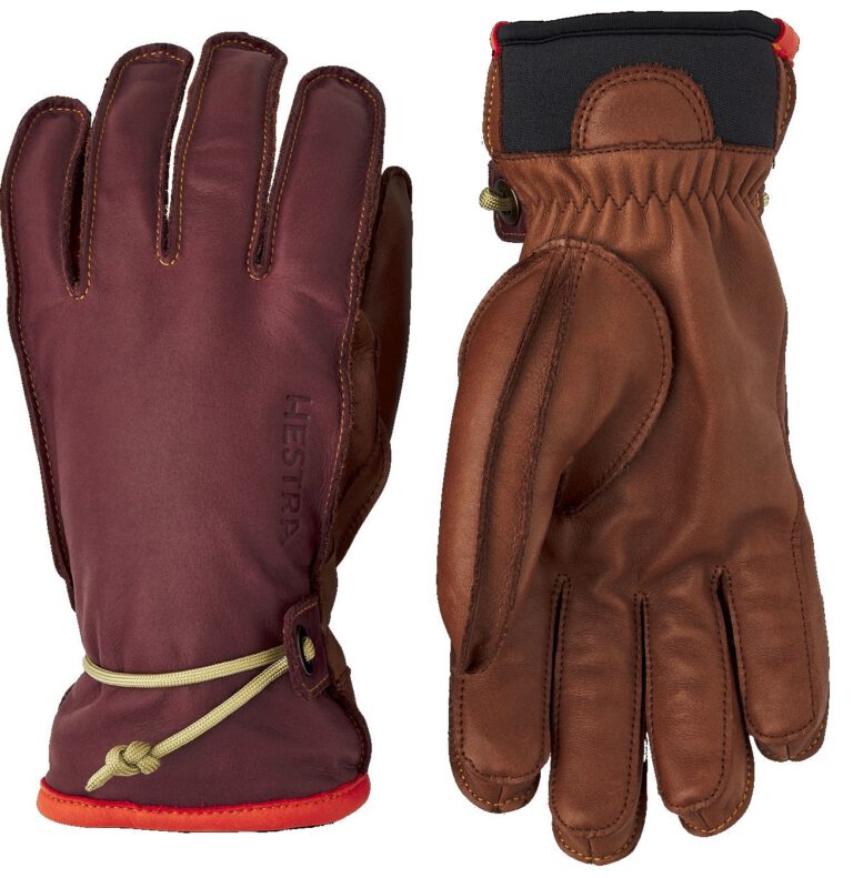 Hestra Wakayama 5-Finger bordeaux/brown