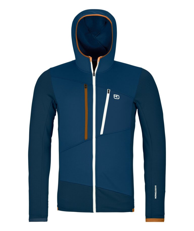 Ortovox Fleece Grid Hoody M deep ocean