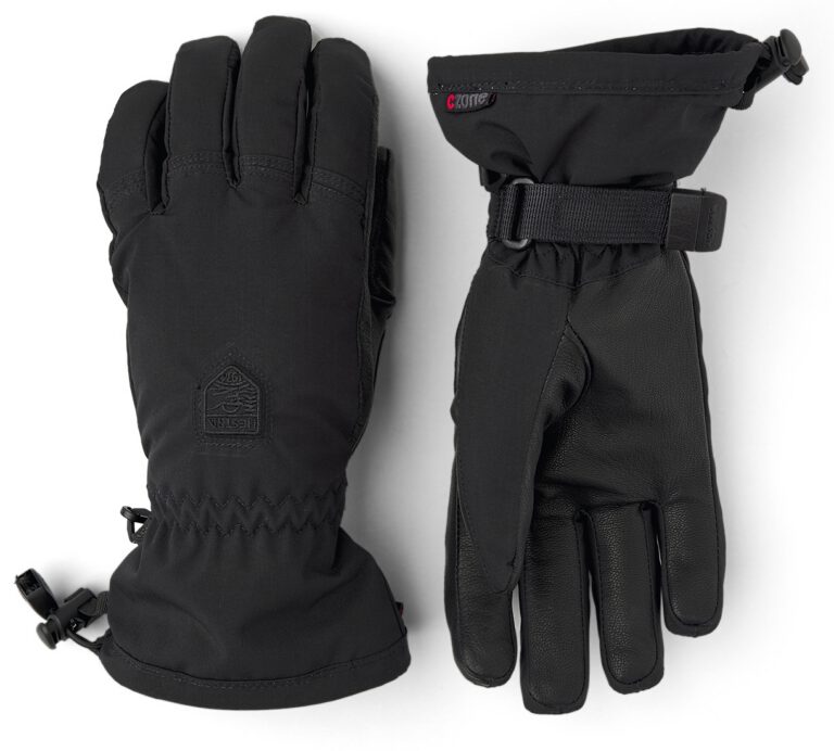 Hestra Women’s Powder CZone 5 finger black