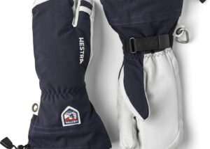 Hestra Army Leather Heli Ski 3 finger navy