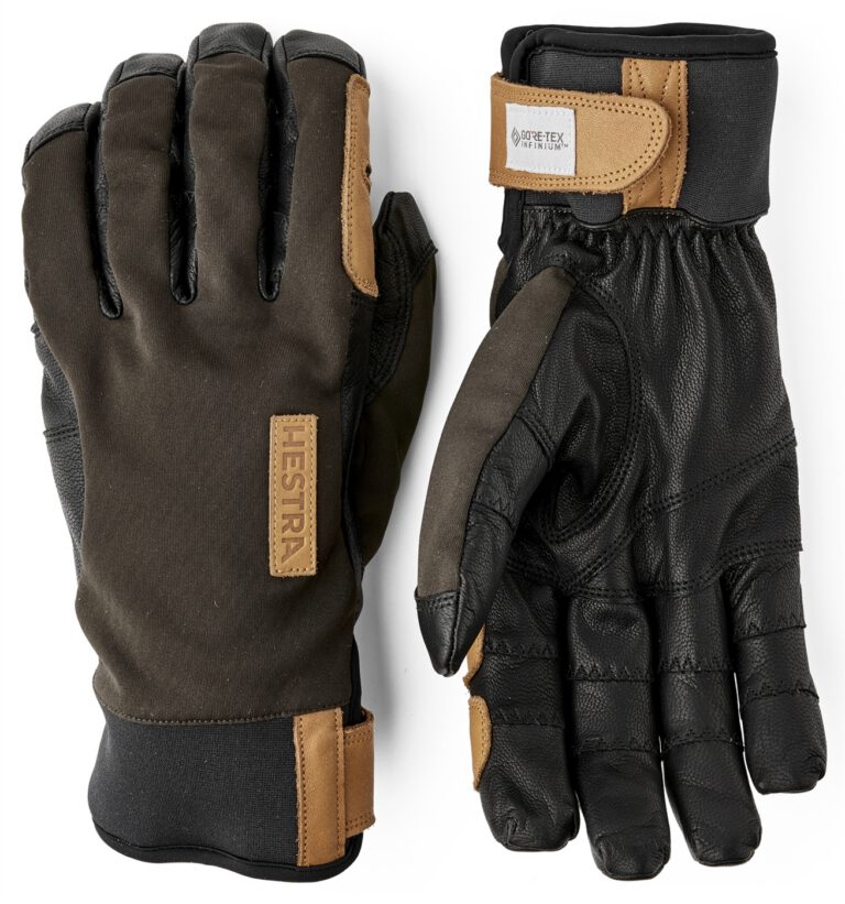 Hestra Ergo Grip Active Wool Terry 5-Finger dark forest black