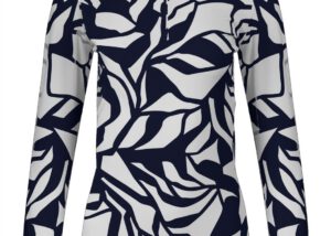 Kjus Women Motion Print Half-Zip navy/white